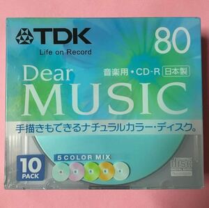 [ unopened ]CD-R music for TDK Dear MUSIC 80 10 sheets pack CD-RDE80CMX10N