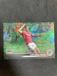 2022-23 Topps Chrome Stadium Club Soccer Antonio Silva Green/Yellow Electric Charge /125