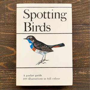 チェコの古い鳥類図鑑(Spotting Birds 1976年)/アンティーク ヴィンテージ ヨーロッパ 鳥図鑑 鳥のイラスト インテリア 洋書 雰囲気◎/