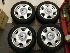 ★希少ワーゲン純正　16×6.5J+42　PCD100/5HダンロップEC203　205/55R16　ビートル取り外し品純正戻しや純正流用スペアなどにも