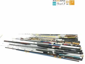 ダイワ HZ インターライン 剣崎 30-270、シマノ トライトンXL 50-360T 等 他 船竿 大量ジャンクセット ジャンク品