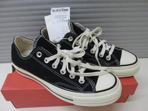 ◆ CONVERSE コンバース 24.0cm チャックテイラー CHUCK 70 OX 黒 ブラック 162058C スニーカー シューズ 靴 /6085SA-C