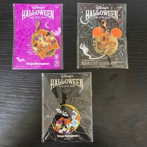 ディズニー ディズニーランド　配布　チャーム　非売品　3個セット　ハロウィン　ミッキー　ミニー　ドナルド