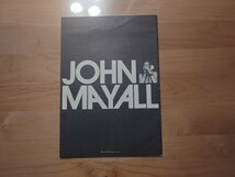 ★ジョン・メイオール John Mayall★チケット半券付★日本公演ツアーパンフレット★concert brochure★中古品★with Tickets_画像1