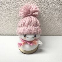 ハンドメイド　ゆきだるま クリスマス　冬のインテリア　雪だるま　毛糸の帽子_画像4