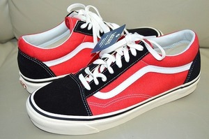 新品未使用 VANSバンズ USA企画 OLD SKOOL 36 DX OG オールドスクール BLACK/OG RED ULTRACUSHインソール採用 28センチ US10