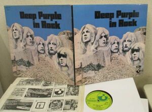 ☆彡 英國盤 Deep Purple Deep Purple In Rock [ UK ORIG '70 Harvest SHVL 777 ]