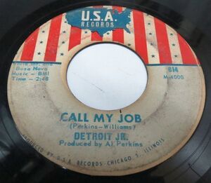 Blues45 DETROIT JUNIOR/CALL MY JOB[USA 814]VERY NICE GUITAR!