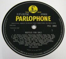 ☆ STEREO 英國盤 ☆ The Beatles / Beatles For Sale [ UK stereo ORIG LP '64 Parlophone PCS 1240 MAT 1/1] MT TAX CODE_画像5