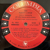 ■即決 VOCAL Polly Bergen / Party’s Over Cl1031 jv5323 米オリジナル、6eye Dg Mono ポリー・バーゲン_画像3