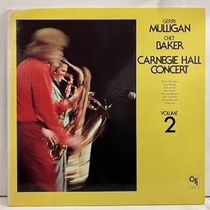 ■即決 JAZZ Gerry Mulligan Chet Baker / Carnegie Hall Concert Volume2 cti6055s1 j38548 米オリジ Vangelder刻印