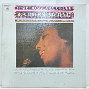 ■即決 VOCAL Carmen McRae / Something Wonderful cl1943 jv5417 米オリジナル、プロモMono 米オリジナル、カーメン・マクレー