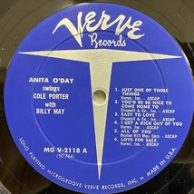 ■即決 VOCAL Anita O'Day / Swings Cole Porter with Billy May Mgv2118 jv5441 米オリジナル、青銀T/Vinc Dg Mono _画像3