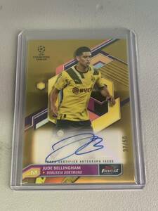 Jude Bellingham 2022-23 Topps Finest Uefa Gold Refractor Auto /50 ジュード・ベリンガム レアルマドリード ドルトムント 大活躍