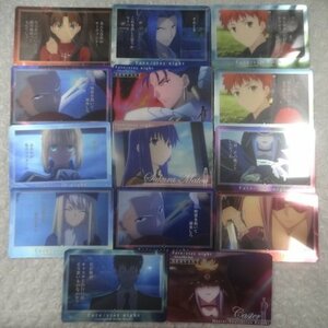 ★開封 Fate/stay night [Unlimited Blade Works] ウエハース エミヤ アーチャー アルトリア セイバー クーフーリン ランサー等 グッズ