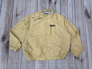 1．マンシングウェア MUNSING WEAR ２WAY ナイロンジャケット/ベスト メンズL　ベージュ系茶系 y903