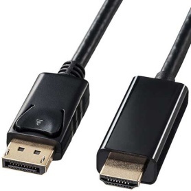 サンワサプライ DisplayPort-HDMI変換ケーブル ブラック 2m KC-DPHDA20