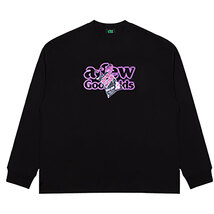 A FEW GOOD KIDS AFGK 正規品 男女兼用 ユニセックス ビッグサイズ キャンディ シリーズ 長袖Tシャツ CANDY SERIES LONG SLEEVE クロ L_画像8