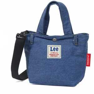  Manhattan Poe te-ji kana -ji- tote bag Lee limitation collaboration XS blue W23/15×H16.5×D9.5cm #MP1380LEE-6000 MANHATTAN PORTAGE