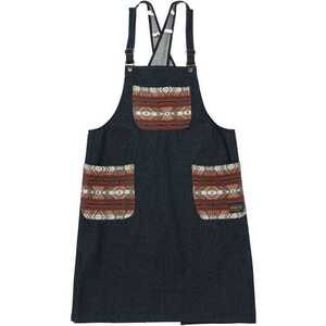 ペンドルトン ニューオーバーオールエプロン ウィズデニム MISIION TRAIL BROWN フリー #19801816-075 New Overall Apron with Denim