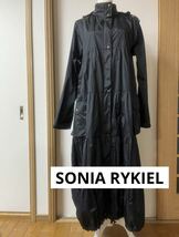 美品◇SONIA RYKIEL◇ソニアリキエル◇ナイロンコート◇BLACK_画像1