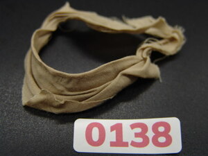 【R0138 】1/6ドールパーツ：メーカー不詳 アメリカ軍タン色スカーフ【 長期保管・ジャンク扱い品 】
