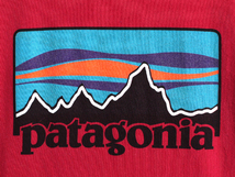 USA製 パタゴニア プリント 長袖 Tシャツ メンズ M アウトドア Patagonia ロンT プリントT ロゴT フィッツロイ イラスト P-6 ワインレッド_画像4