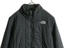 US企画 ノースフェイス 中綿 キルティング ナイロン ジャケット レディース M 古着 The North Face ジャンパー フルジップ アウトドア 濃灰_画像2