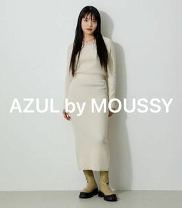 AZUL by MOUSSY ニットワンピース タイトワンピース ロング レディースワンピース 長袖