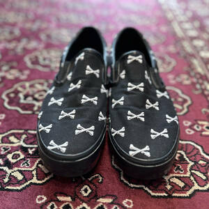 2007AW WTAPS×VANS SYNDICATE SLIP ON CROSSBONES BLACK ダブルタップス×バンズ クロスボーン スリッポン スニーカー ブラック 27.5cm