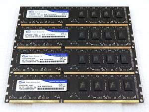 Team TED34096M1600C11 PC3-12800(DDR3-1600) 4GBx4枚 (計16GB) デスクトップPC用メモリ