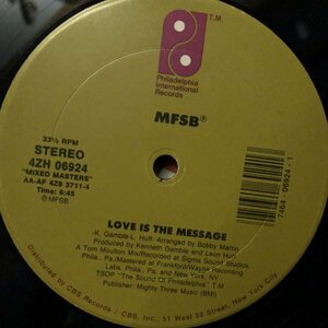 MFSB Featuring The Three Degrees / TSOP (The Sound Of Philadelphia) / Love Is The Message