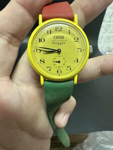 ORIS　オリス　手巻き　ANTI-SHOCK　Reggae　レゲエ　ラバーベルト　管理番号NS00030