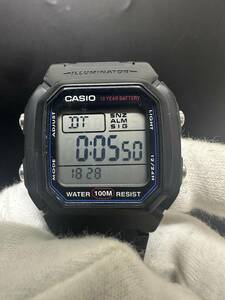 CASIO　カシオ　腕時計　W-800H　メンズ　レディース　稼働品　管理番号NS00045