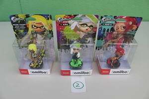 ②　任天堂 Nintendo amiibo（アミーボ）スプラトゥーンシリーズ ホタル　タコガール　インクリング　3個セット　未開封 箱痛み品