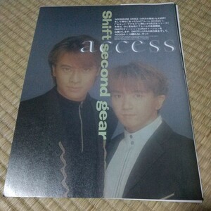 雑誌☆BEST HIT☆記事☆切り抜き☆access『ACCESS-II』/小野正利『3rdアルバムの進行状況』▽4Db ：ccc307