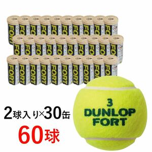 【新品】Dunlop　ダンロップ フォート　1箱30缶60球