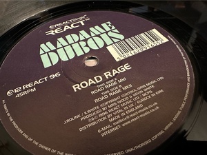 12”★Madame Dubois / Road Rage / ハード・ミニマル！