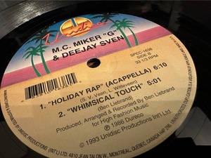 12”★M.C. Miker G & Deejay Sven / Holiday Rap / シンセ・ポップ・ディスコ！