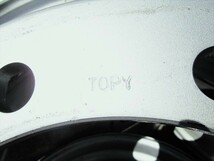 送料無料　新車外し　大型スチールホイール　ISO方式　平面座　TOPY　DE4A22.5×7.50　162-13S　10穴　現状美品　2本セット_画像4