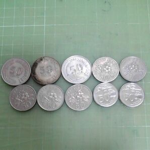 シンガポール新旧50セント硬貨×10枚