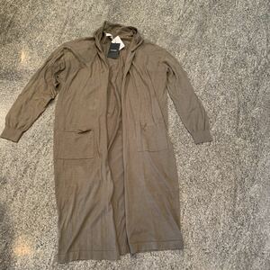 新品のタグ付き W CLOSET ロングカーデガン カーキ色 F