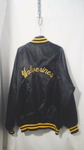 Vintage DeLONG Wolverine nylon stadium jacket 80s デロング ウルヴァリンズ ナイロン スタジアム ジャケット スタジャン USA ビンテージ_画像6