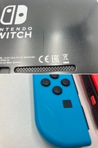 【4769】[1円～] Nintendo switch 本体 HAC-S-KABAA ネオンブルー レッド マイクラ セット ゲーム ハード 店舗印あり 動作確認済み 中古品_画像9