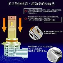 ★HB3/90056500K(ホワイト)★ (まぶしい) 車用 LED ヘッドライト HB3 LEDハイビーム 9005 HB3 LEDバルブ 車検対応 一体型 6500K_画像4