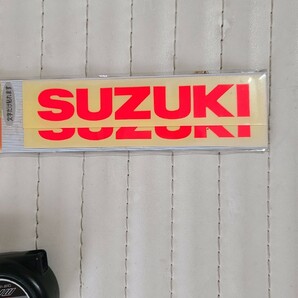 スズキステッカー 当時物 GS400 GSX400 GS GSX GT380 GT ギャグ RG チームススギ SUZUKI MotoGP ビンテージ カフェレーサー蛍光色の画像3