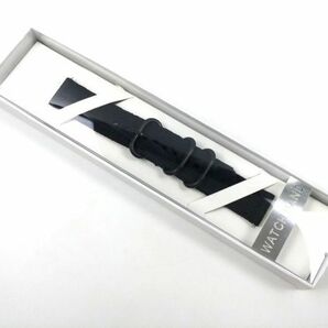 ナイロン製ミリタリーストラップ 交換用腕時計ベルト クイックリリース 黒Xブラック 20mmの画像7