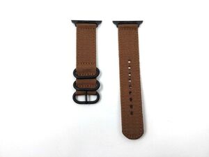 Нейлон для нейлона для Apple Watch 42 -мм стиля НАТО Brown x Black