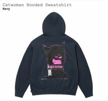 Navy Mサイズ Supreme Catwoman Hooded Sweatshirt シュプリーム キャットウーマン フーデッド スウェットシャツ_画像1