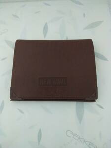 230円〜●新品　二つ折り財布　NEW WAVE ORIGINAL CREATIVE ブラウン　2000円相当